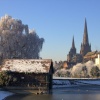 The Old Boathouse and Lichfield Cathedral