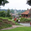 Hadleigh town centre seen from Highland Road