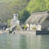 View of a cottage along the River Dart at Dittisham