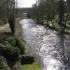 View of the River Doon from the Brig O' Doon in spring