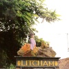 Litcham Village Sign - Very high up