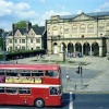 York Guildhall and Red Double-Decker Bus