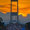 Sunset Beyond, M48 Road Bridge, Aust.