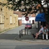 Taking a rest in Minehead town centre