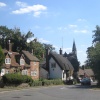 High Street and the Church of St. Michael and All Angels, Clifton Hampden