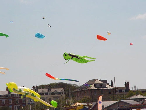 Kites on show at Weymouth Beach
