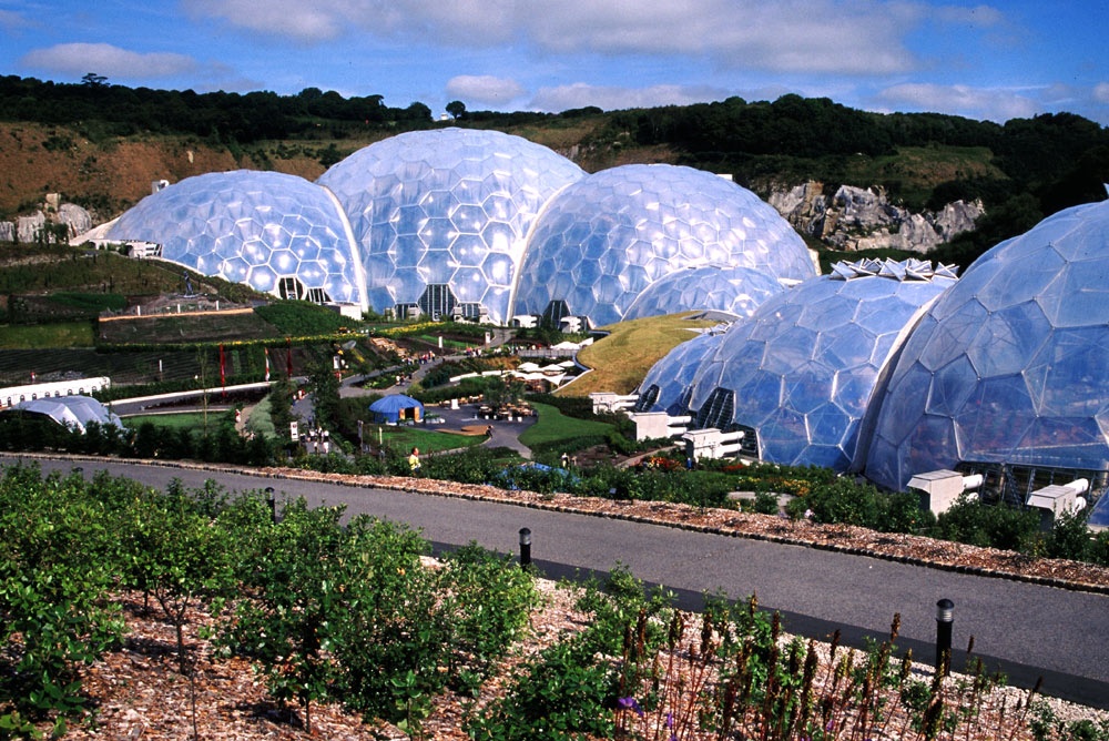 The Biospheres at the Eden Project, Cornwall.
