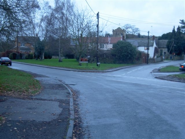 The village of Horspath with St Giles Church in background