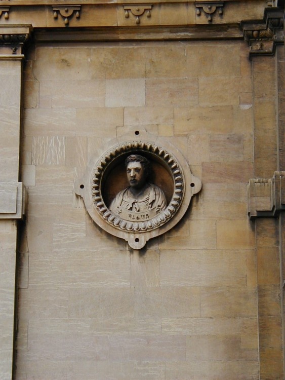 Wollaton exterior - bust of Plato