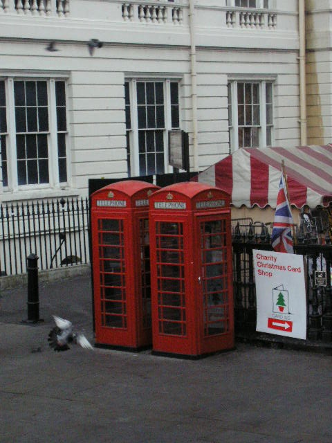 World famous red phone booths