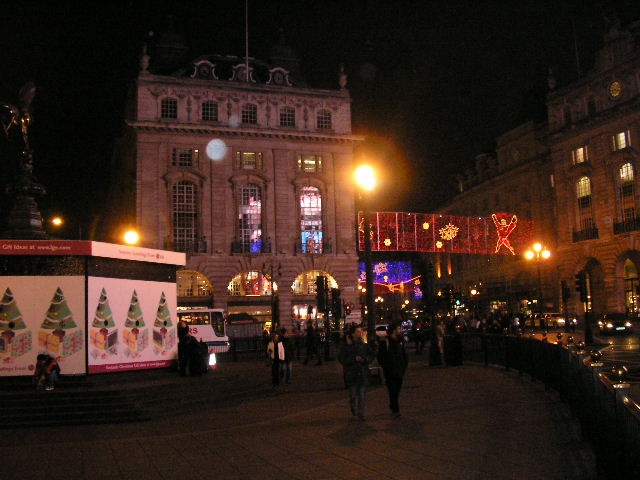 Piccadilly at night