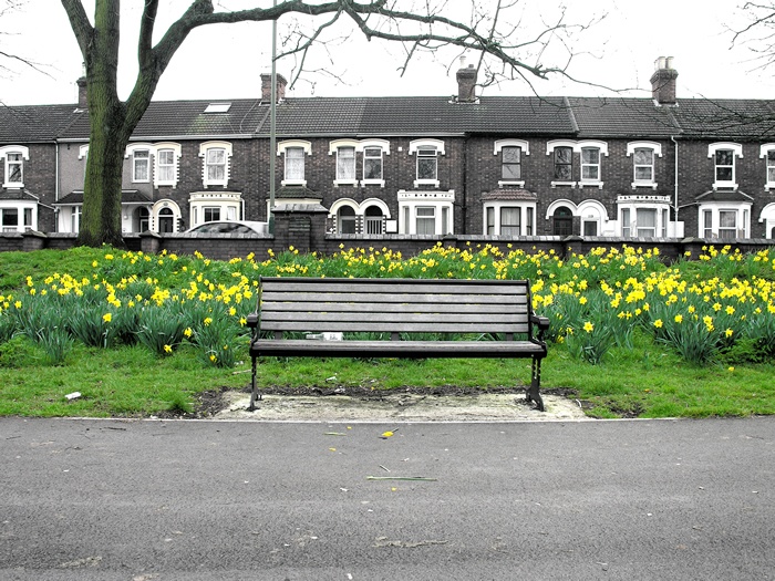 Park Bench, Swindon, Wiltshire. March 2005