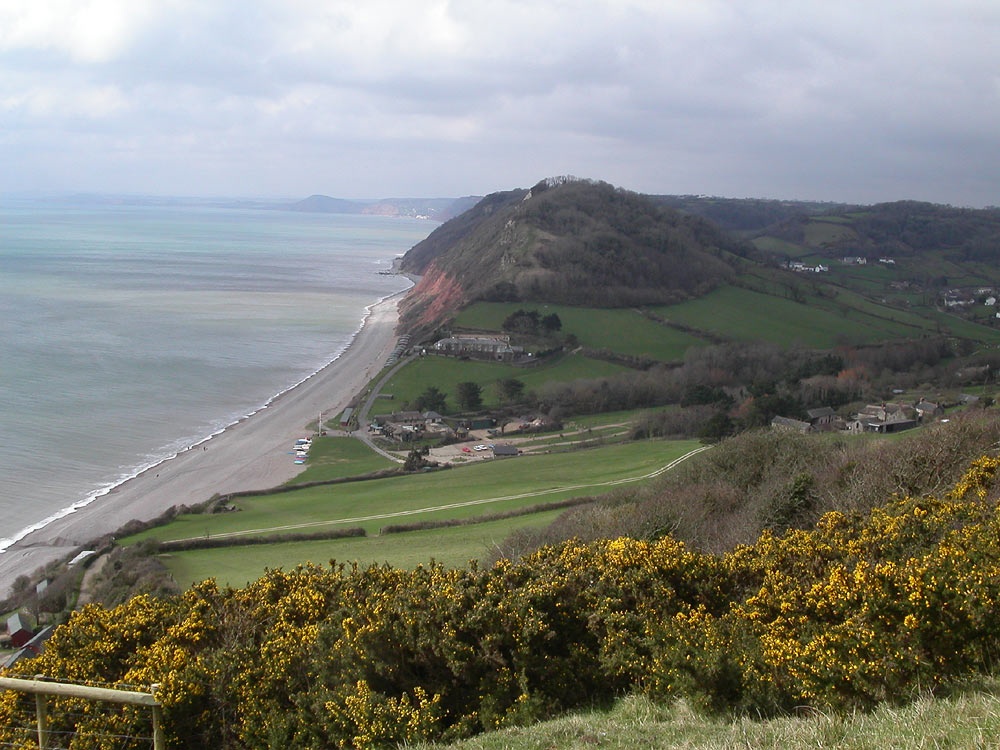 The beautiful coastline at Branscombe, Devon