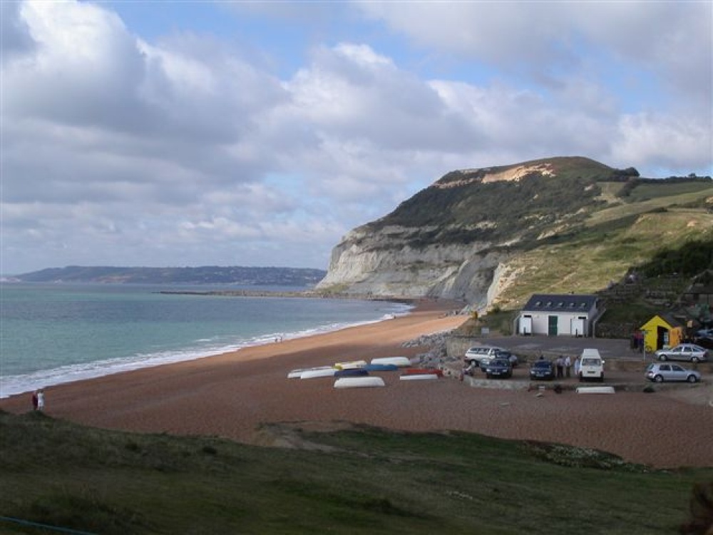 On the coastal walk between West Bay and Charmouth, Dorset