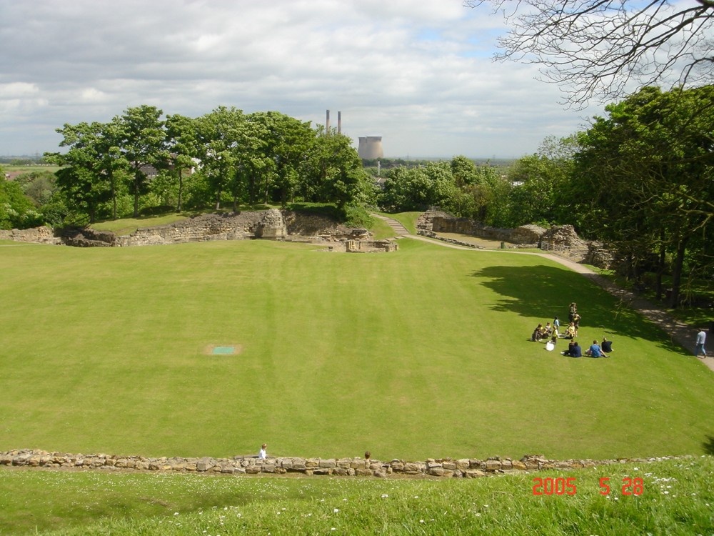 Castle grounds in Pontefract