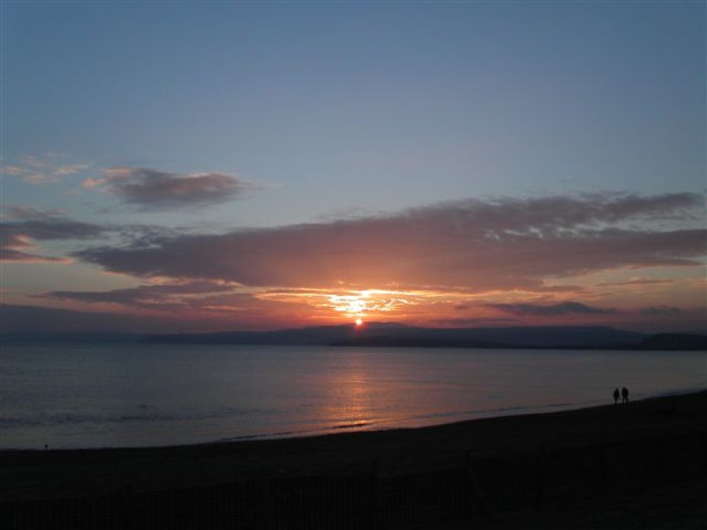 Sunset at Seaton, Devon