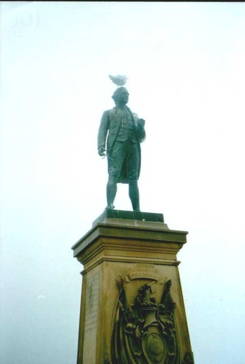 Captain Cook Statue in Whitby, North Yorkshire