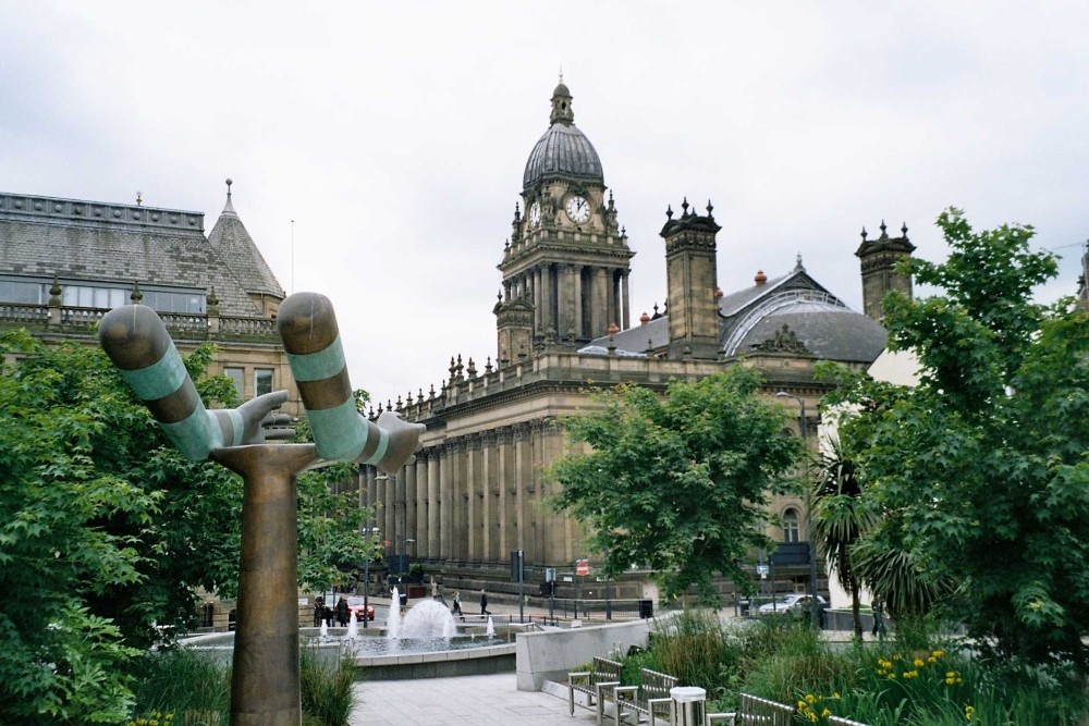Leeds, Mandela Gardens and Town Hall