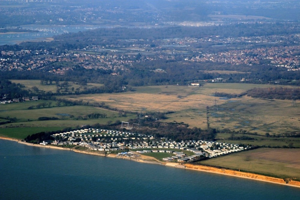 "Aerial view of Warsash including Solent breezes" by Nick Bennett at