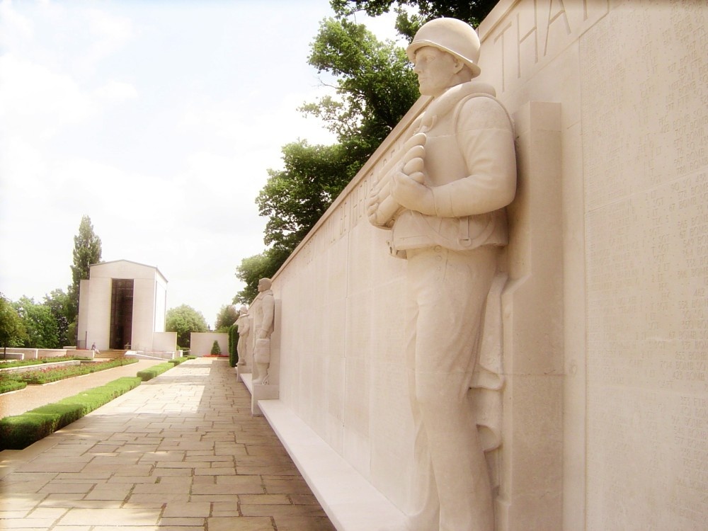 The Wall of Remembrance, American Military Cemetery, Madingley, Cambridge
