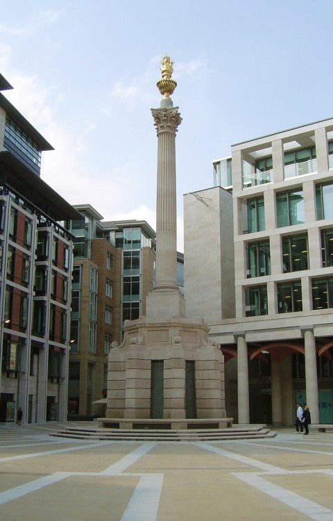 The new Paternoster Square, near St Paul's, London