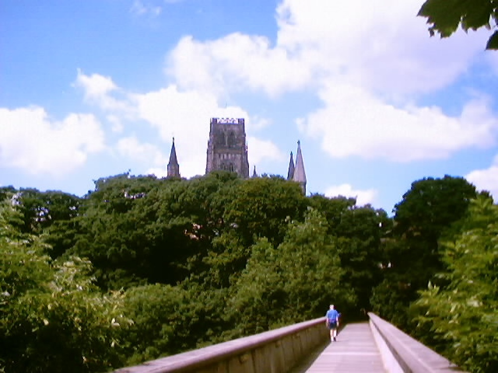 Durham Cathedral from Kingsgate Bridge.