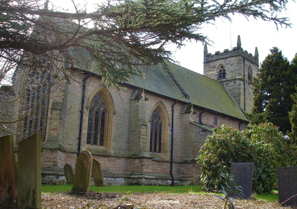 The Parish Church of St Swithun, Woodborough, Nottinghamshire, dates from 1335.