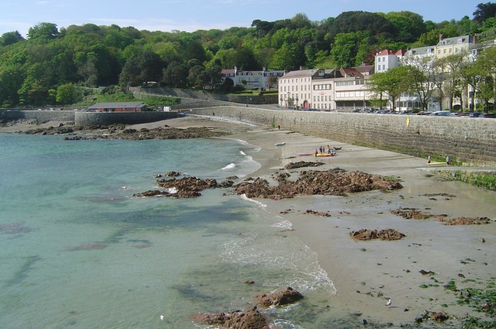 The beach at St Peter Port, Guernsey, Channel Islands