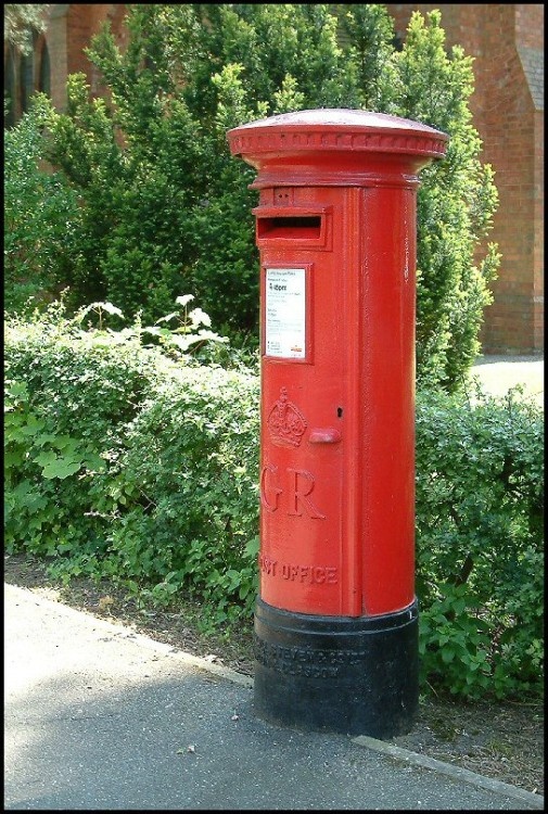 George V Postbox, The Broadway, Woodhall Spa, Lincolnshire.