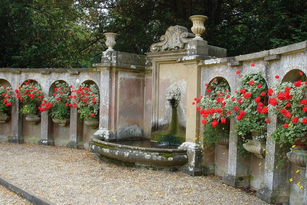 a water feature at Belton House, nr. Grantham, Lincolnshire