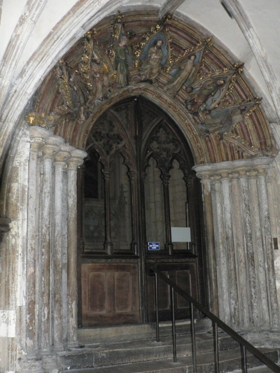The Prior's door of Norwich Cathedral.
