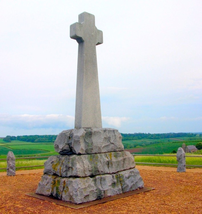 Memorial to the brave of both nations, battle of Flodden Field, Branxton, Northumberland.