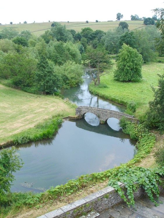 River view from Haddon Hall, Derbyshire