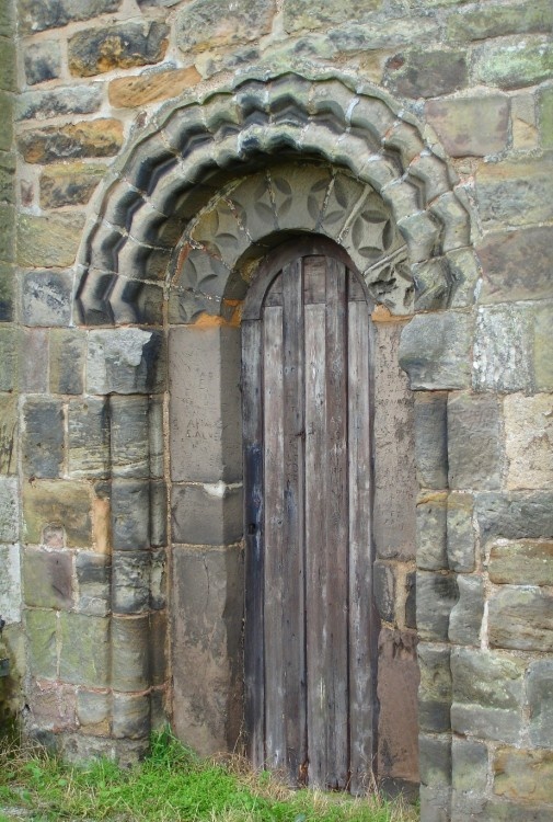 Early Norman door, Church of St Mary and St Hardulph, Breedon on the Hill, Leicestershire