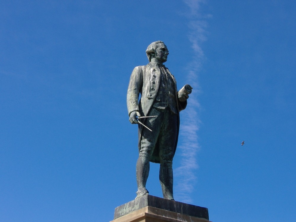 Captain Cook monument in Whitby, North Yorkshire