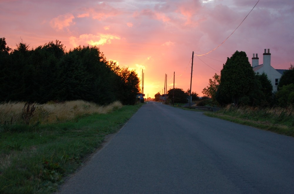 A beautiful summer sunset between Boston & Sibsey, Lincolnshire