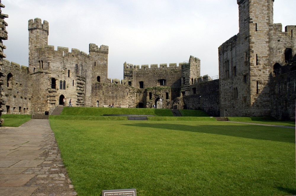 Inside Caernarfon Castle. May, 2006
