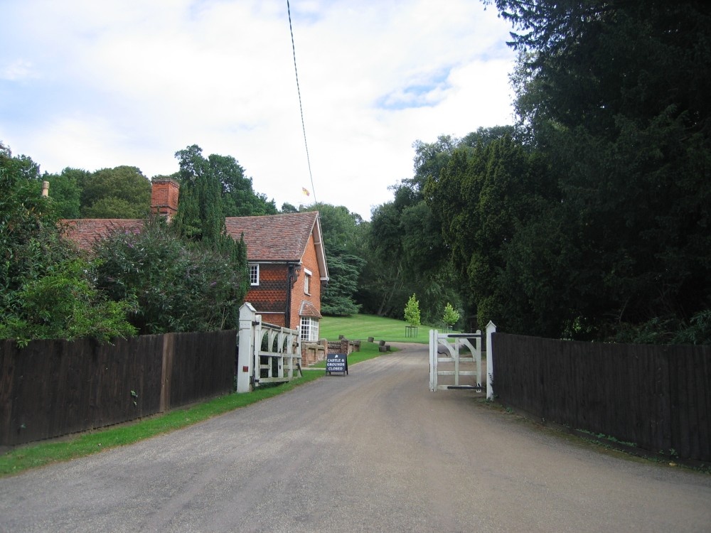 The entrance to Hedingham Castle, Castle Hedingham, Essex