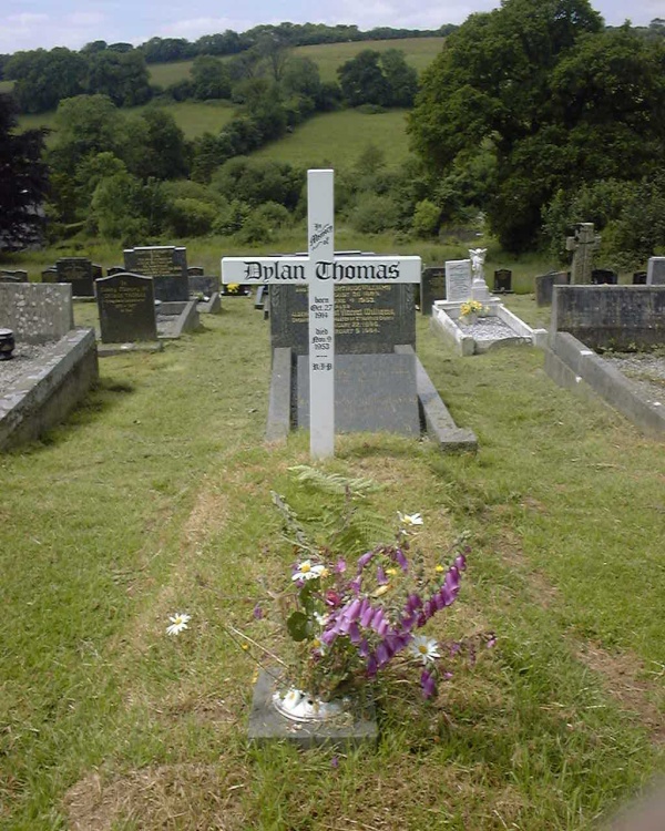 Dylan Thomas's Grave, Laugharne, Carmarthenshire, Wales