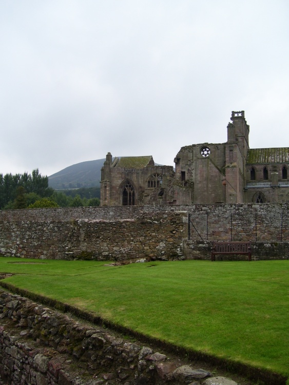 Melrose Abbey, Melrose, Borders, Scotland.