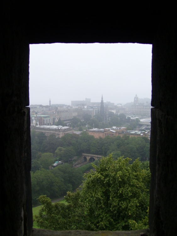 View of Edinburgh from the Castle, Edinburgh, Midlothian, Scotland.