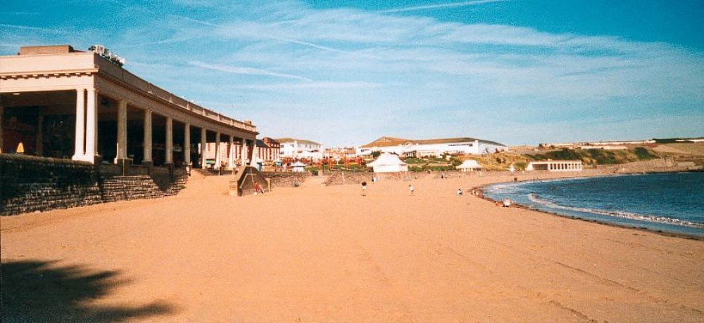 The beach at Barry Island, South Wales, seen in 2001.