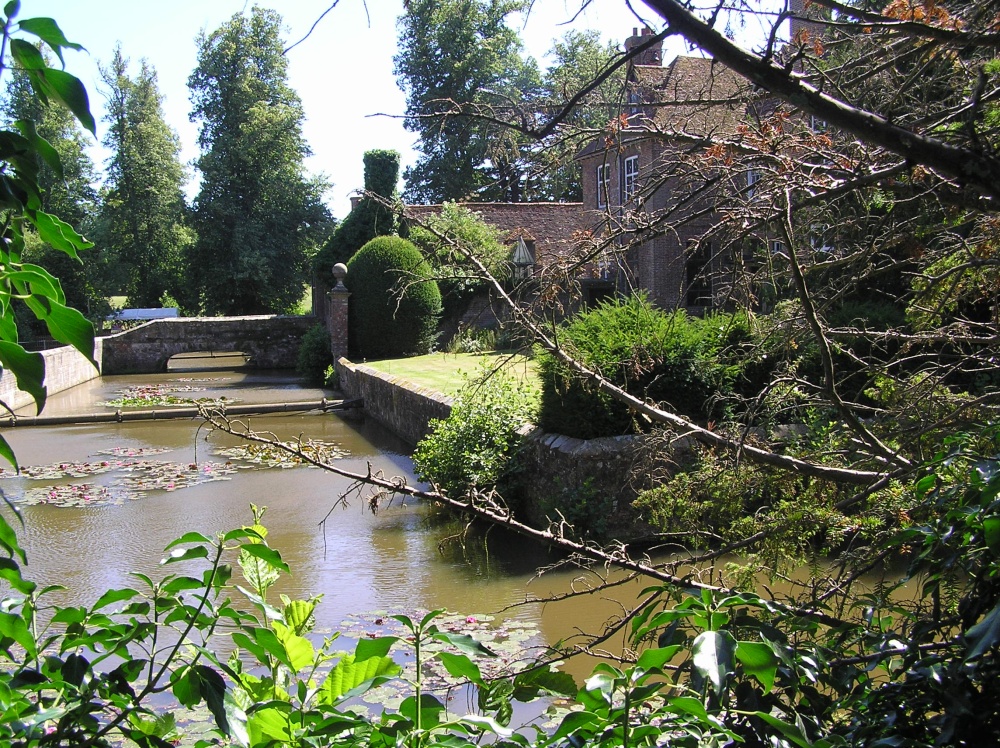 Another view of Groombridge Place Gardens, Kent.  The house is not open to the public.