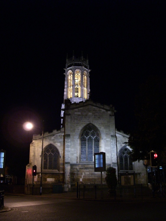 York church at night, York