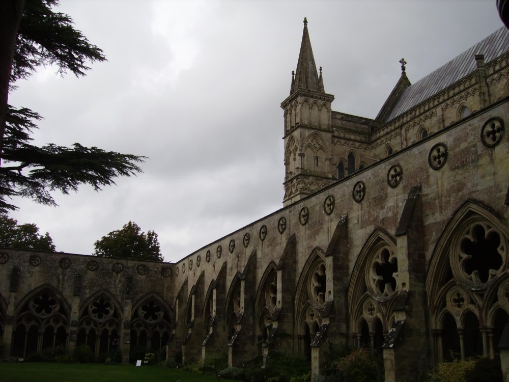 Salisbury Cathedral Courtyard, Salisbury, Wiltshire