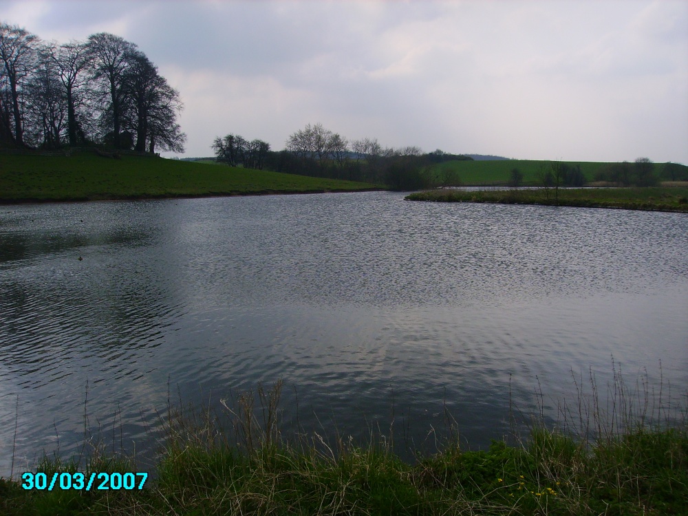 Lake at top of the village of Cuckney in Notts.