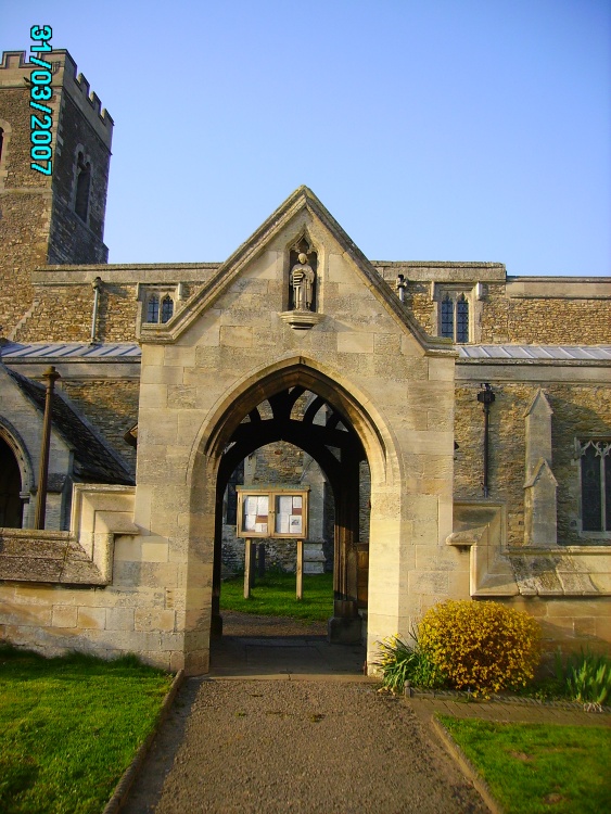 Gateway to the Church of St Laurence in  - Corringham, Lincs