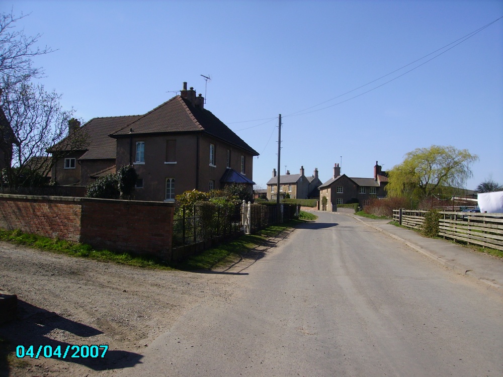 Just about the only street in - Budby in Nottinghamshire.