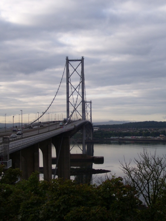 Forth Road Bridge, over Firth of Forth, Midlothian, Scotland