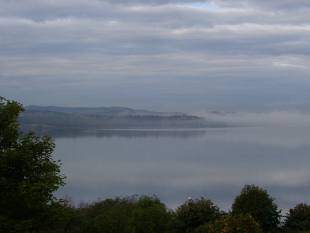 mist over Firth of Forth, Midlothian, Scotland
